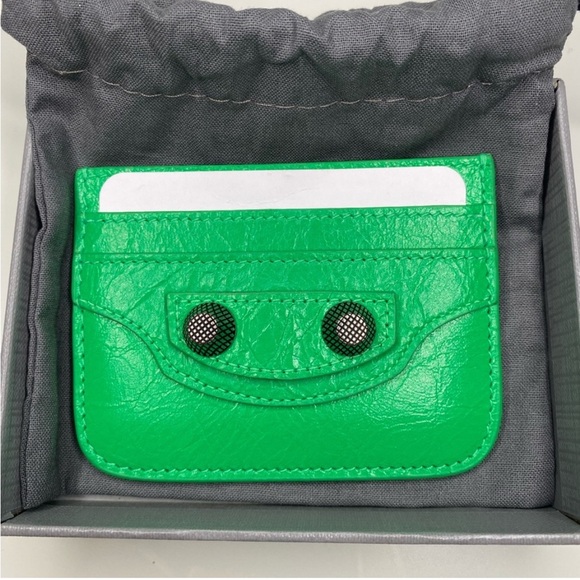 Balenciaga Handbags - Authentic Balenciaga Green Card Case Wallet